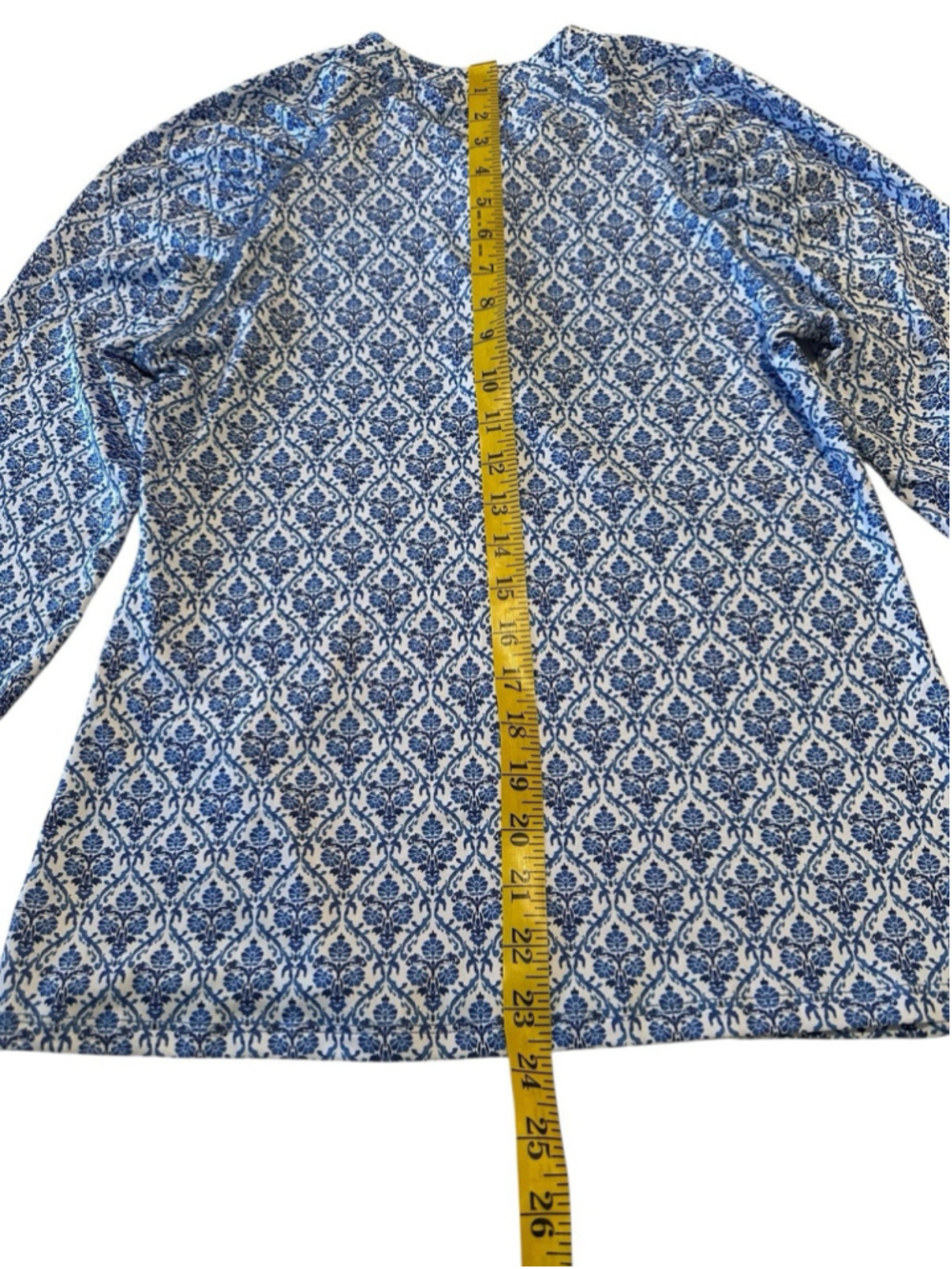 The American Outdoorman For Women Activewear Top 1/4 Zip Womens M Blue & White - Picture 9 of 11